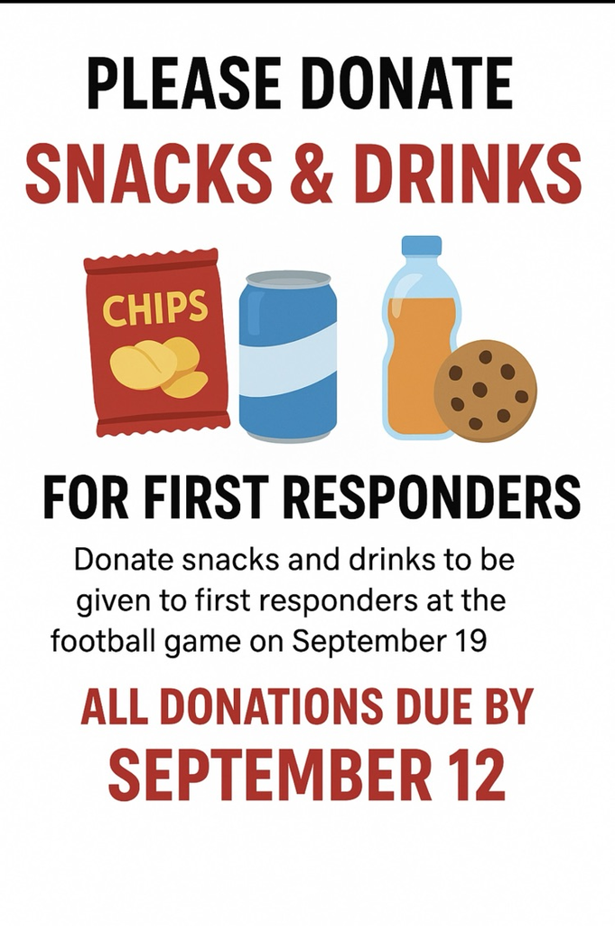 first responders snack drive
