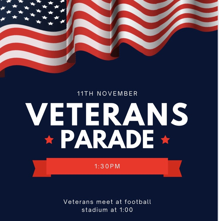 veterans parade Nov 11 1:30
