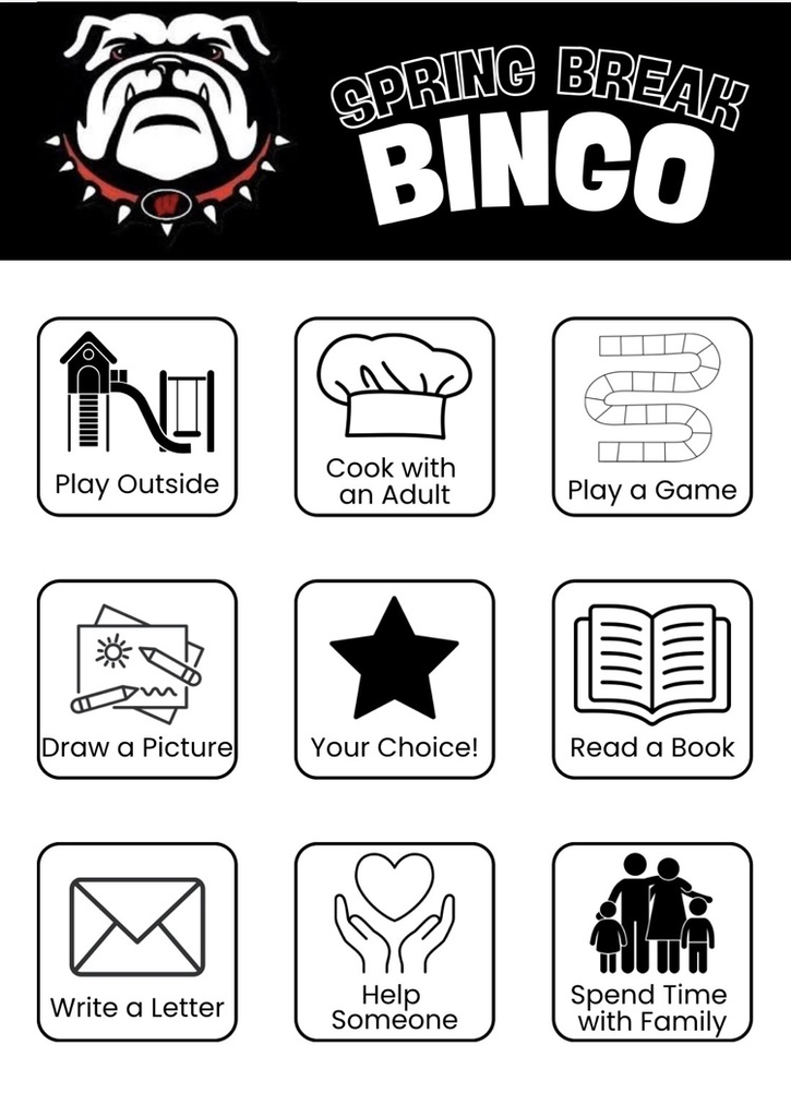 spring break bingo 