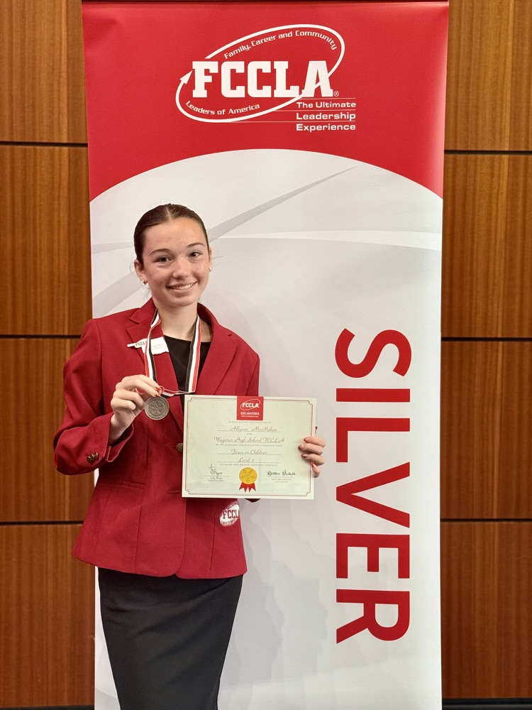 allyson gets silver medal at fccla