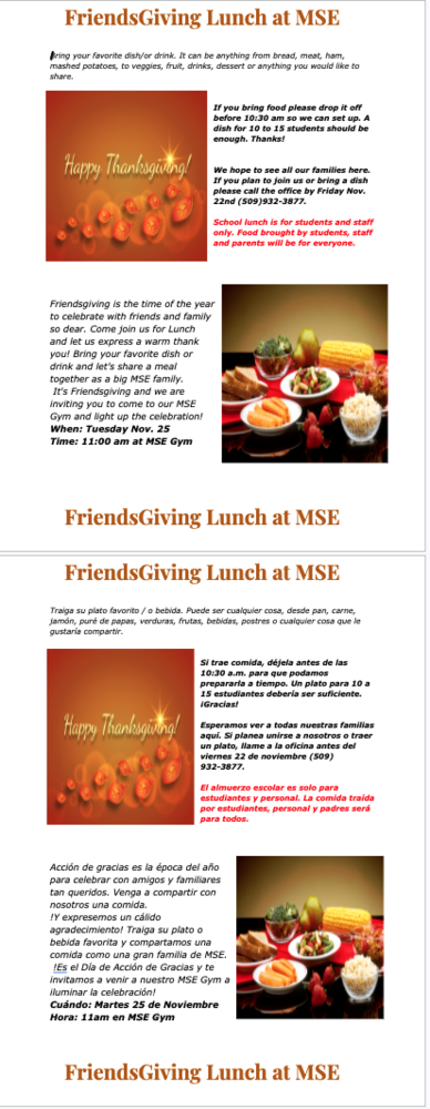 Friendsgiving coming soon!