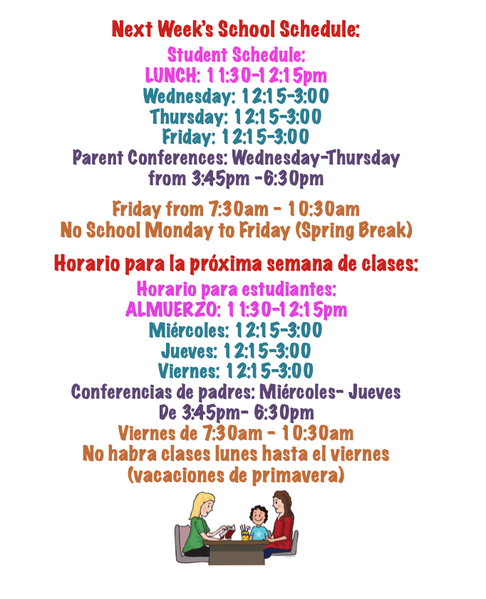 Spring Conference Schedule