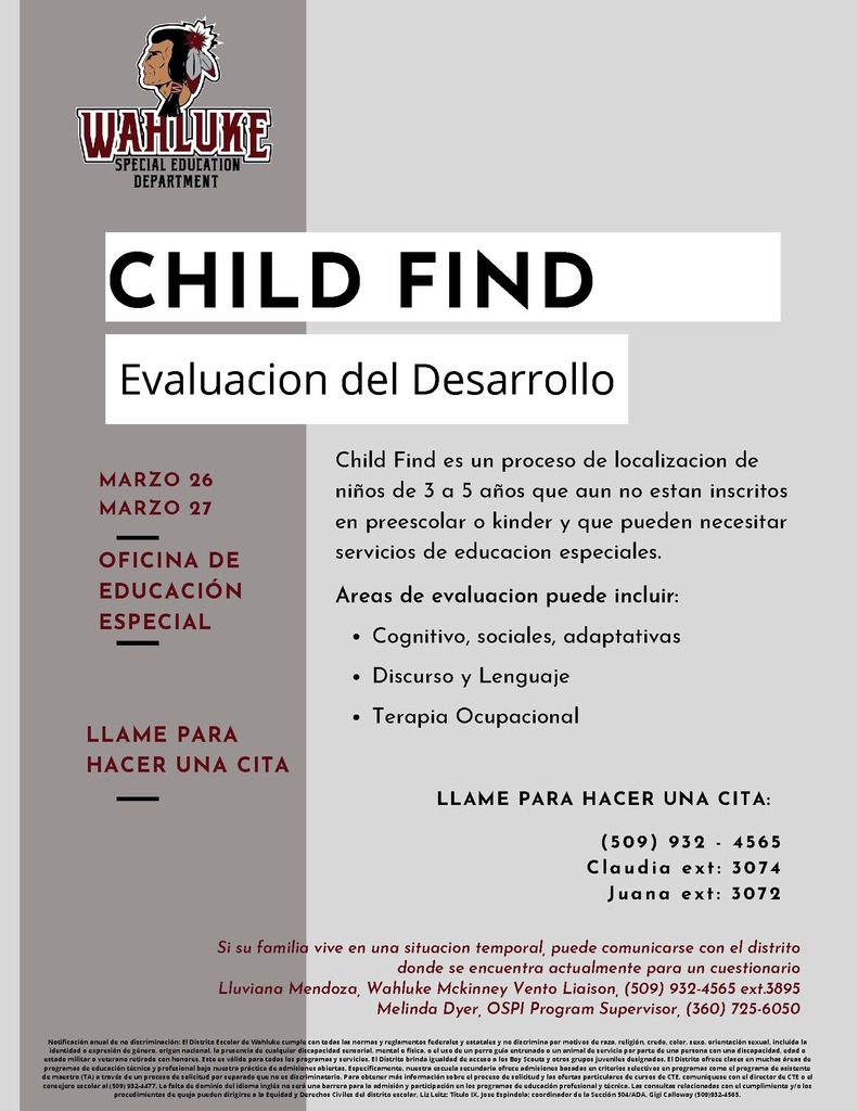 Child Find - Spanish