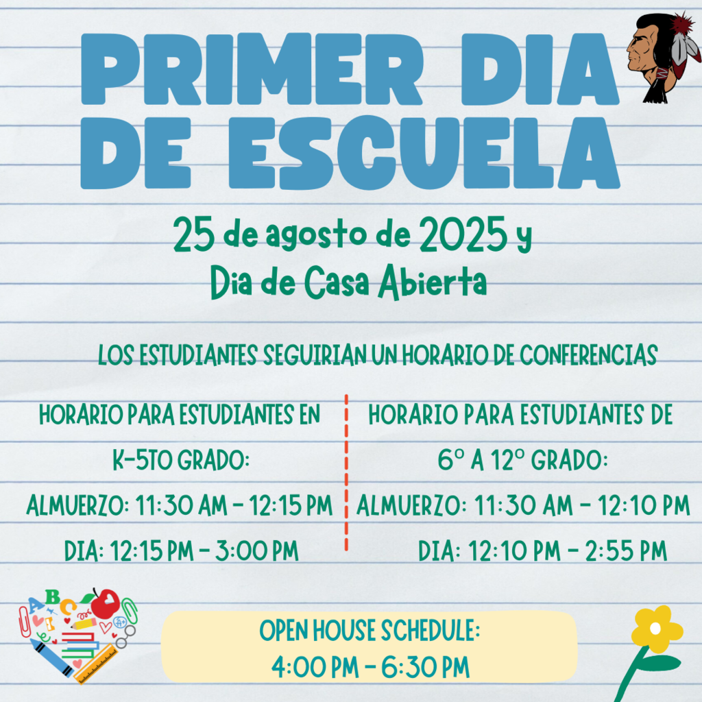 Open House Schedule - Spanish