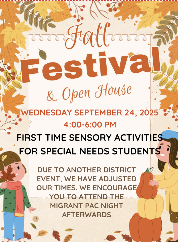 Fall Festival and Open House Information