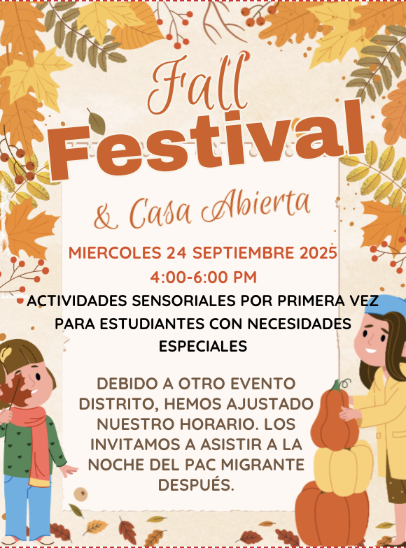Fall Festival and Open House Information