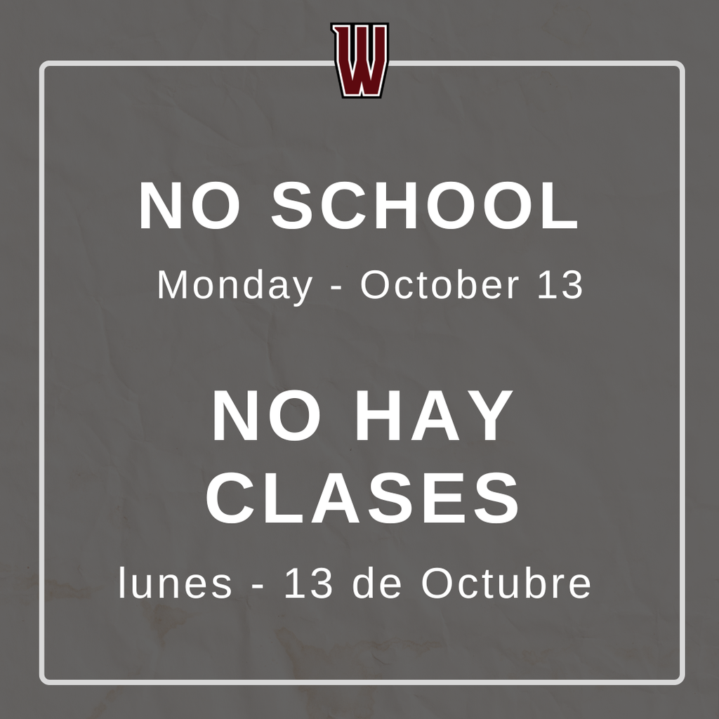 No School - October 13