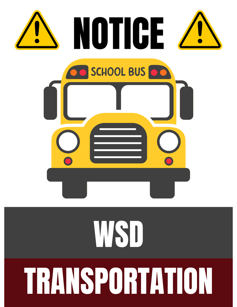 WSD Transportation Notice