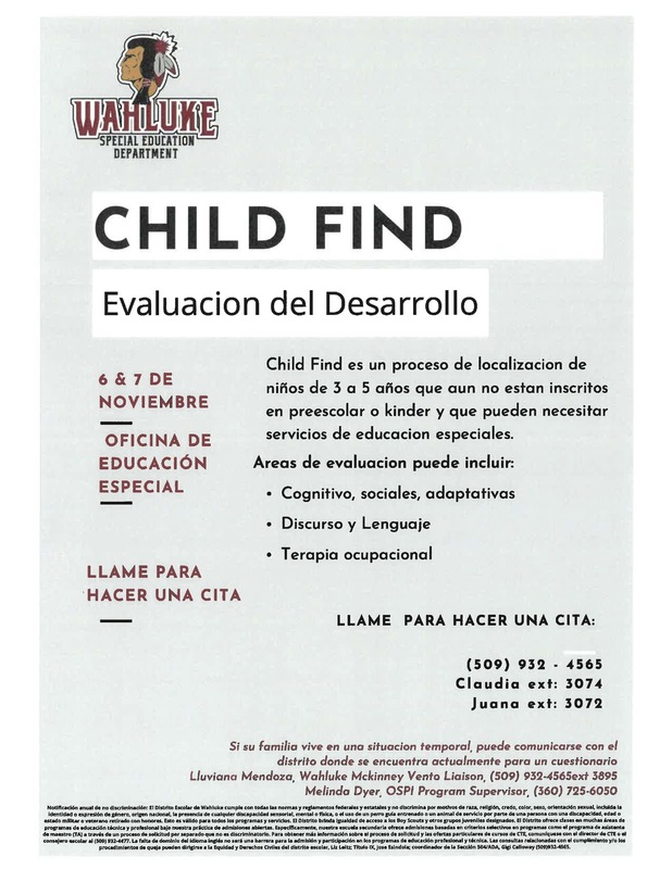 Child Find - Spanish