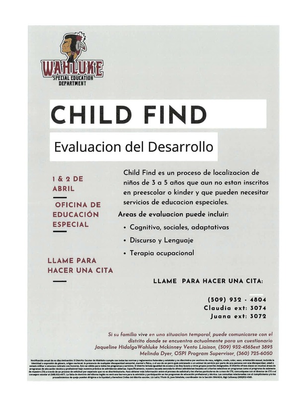 Child Find - English