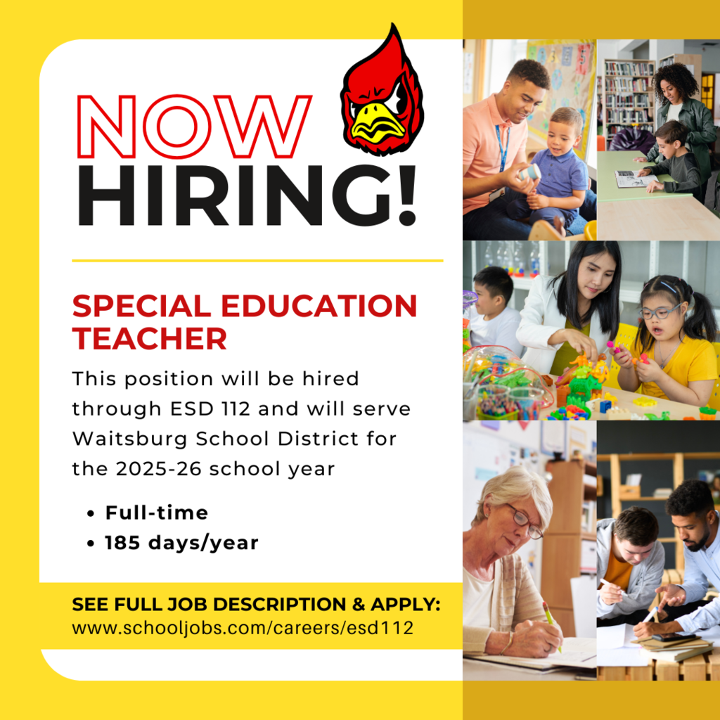 Now hiring Special Education Teacher!