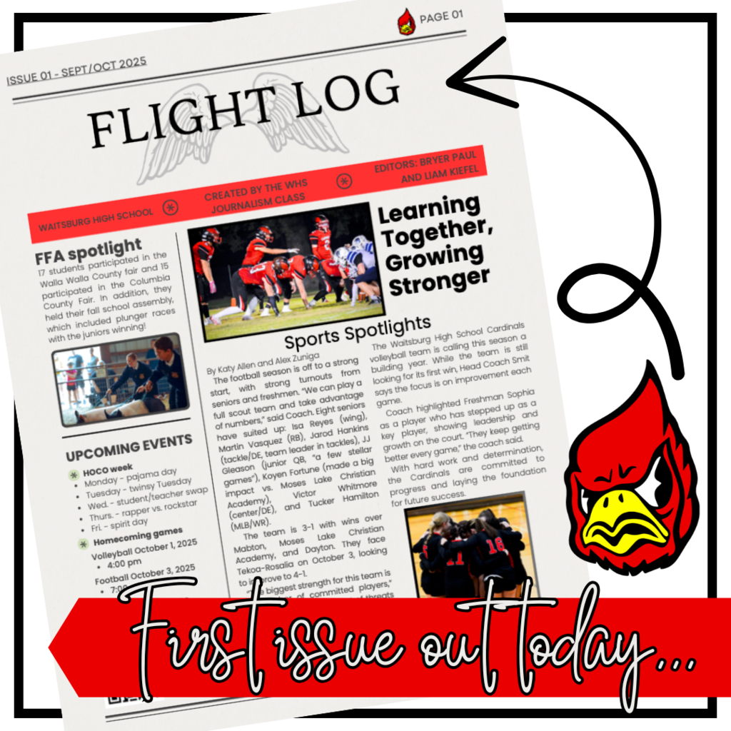 Flight Log first issue Waitsburg