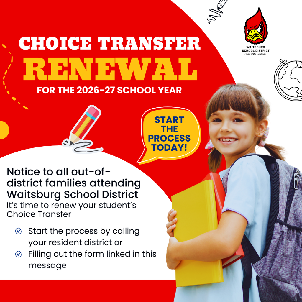 Choice Transfer Renewal deadline approaching.