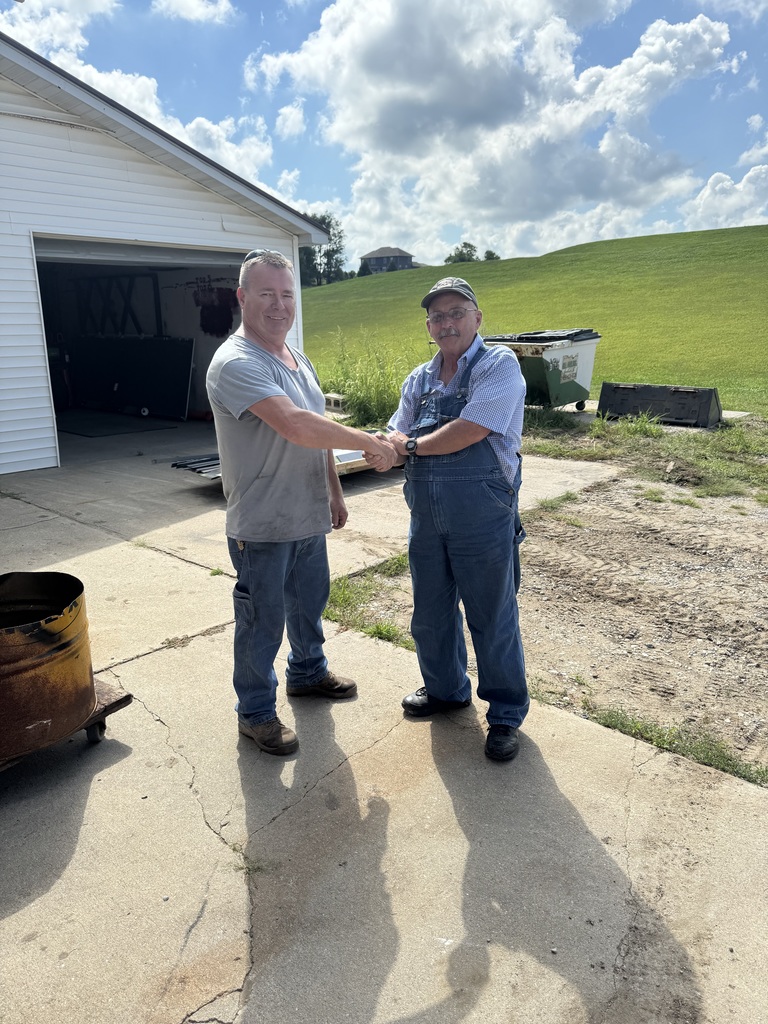 Mr. Steve Sievers of Heritage Industries dropped off nearly 600 lbs. of steel for our welders to learn on. Heritage Industry's donation saved the ITE Department over $500.