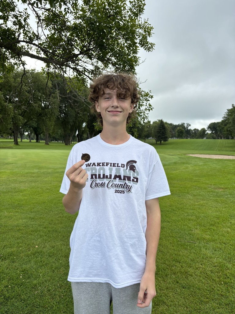 They are off and running... Will Benson is our first Trojan medal winner, with an 8th place finish from an early morning cross-country meet.