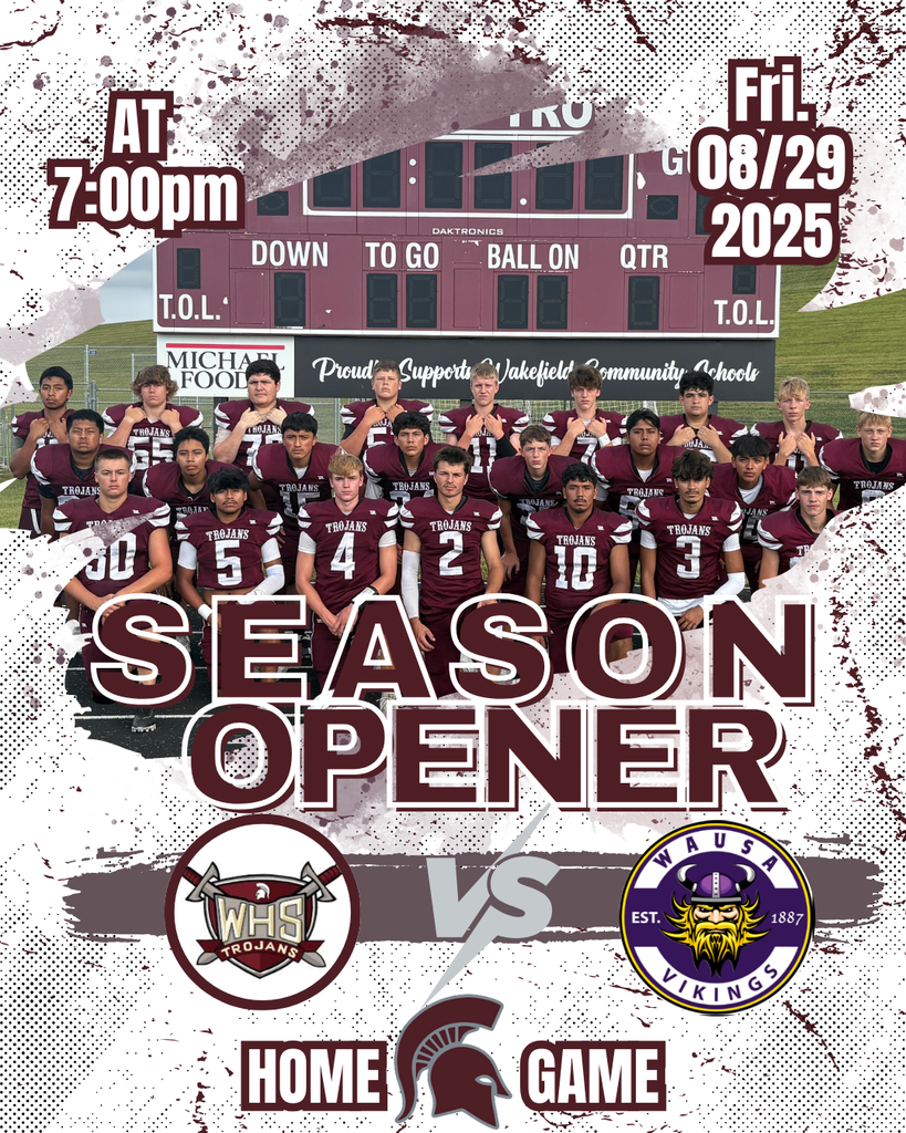 🏈 It’s GAME DAY under the lights! First HOME football game of the season, let’s fill the stands and bring the noise! 🔥