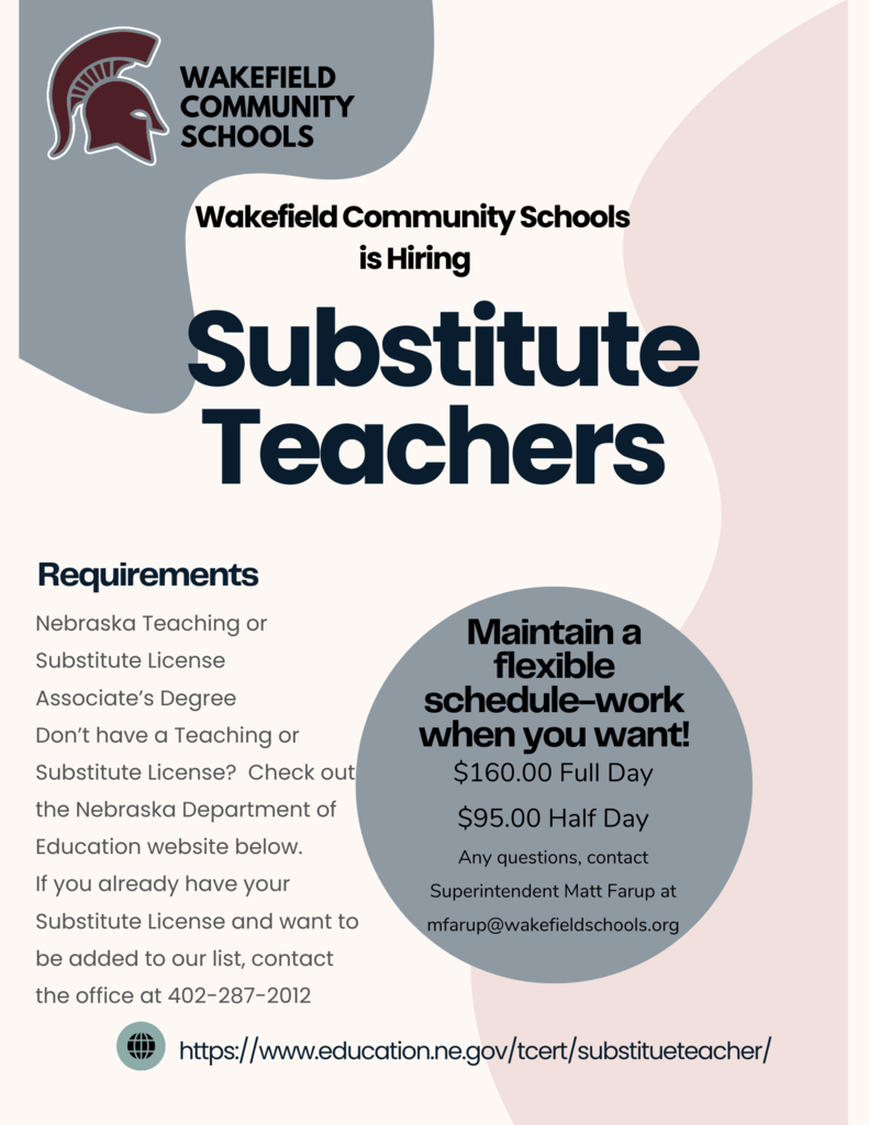 Substitute Teaching Hiring Flyer 