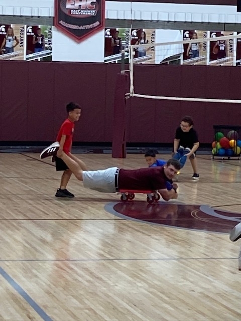 Kudos to our Elementary PE teacher, Mr. McCreary! Thank you for taking an active part in our students' lives. Our school is blessed with so many caring staff members.