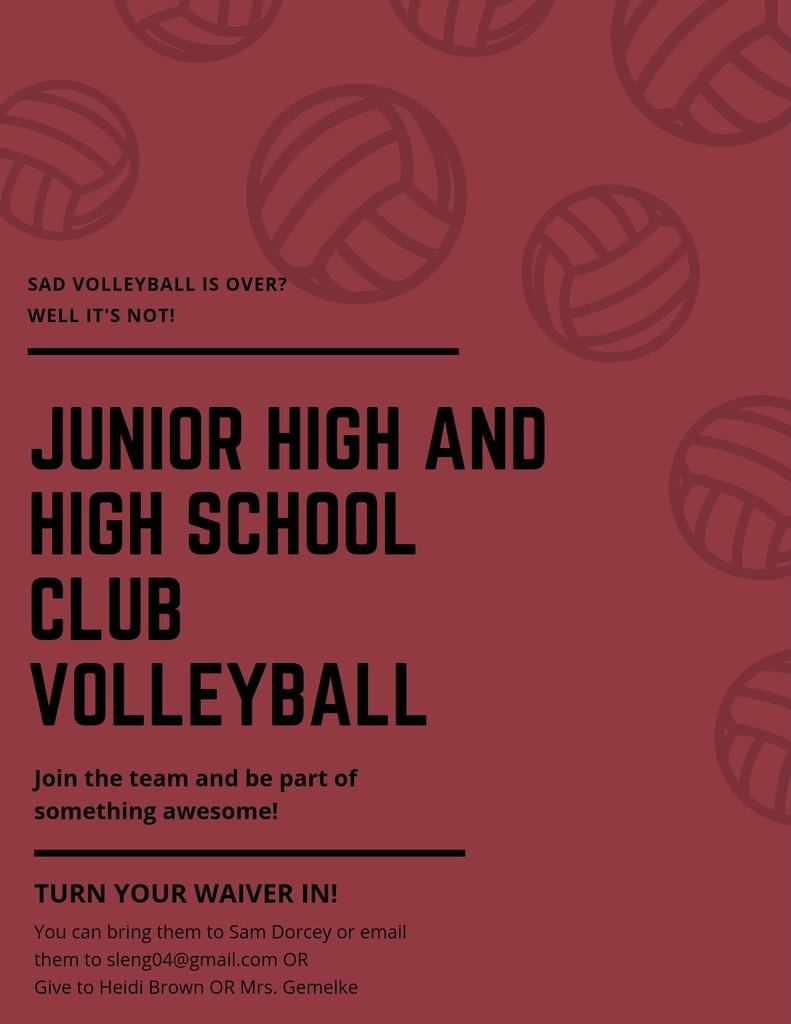 Club Volleyball Reminder