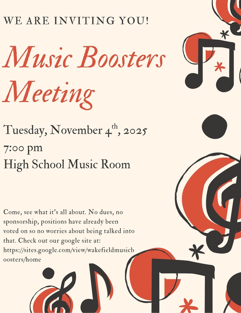 Music Boosters Meeting - 11/4 @ 7pm 