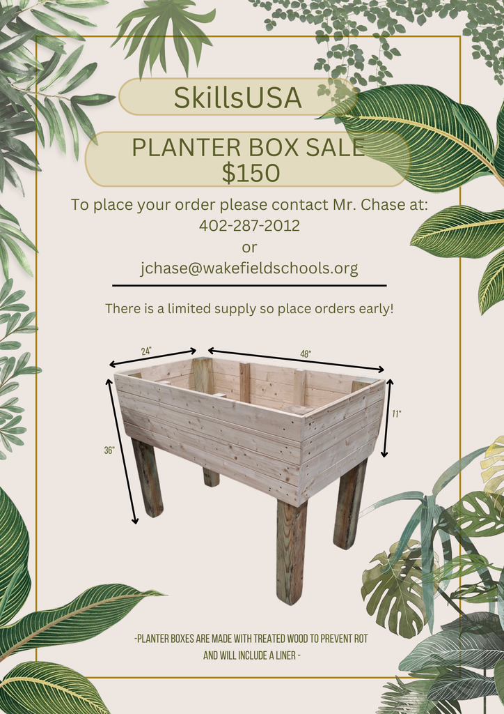 SkillsUSA Planter Box Sale Poster 