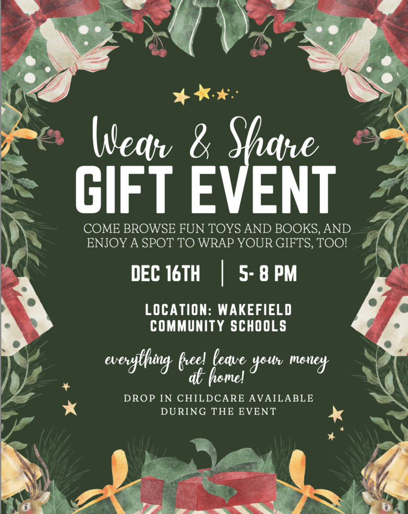 Wear & Share Christmas - 12/16 at the school