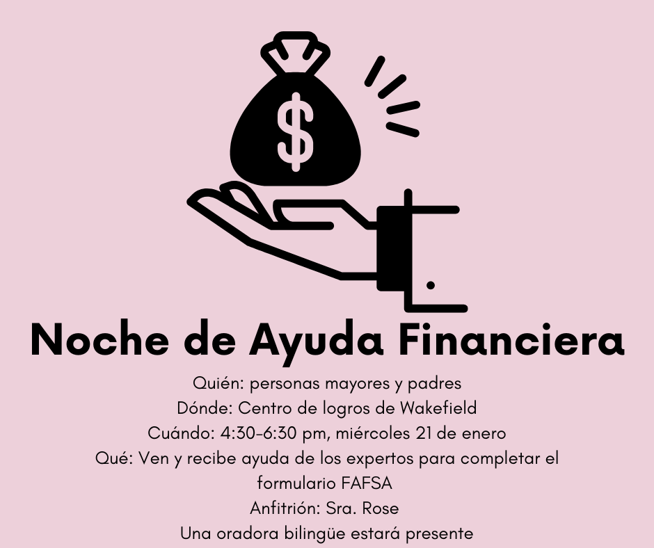 Financial Aid Night on 1/21 - Spanish 