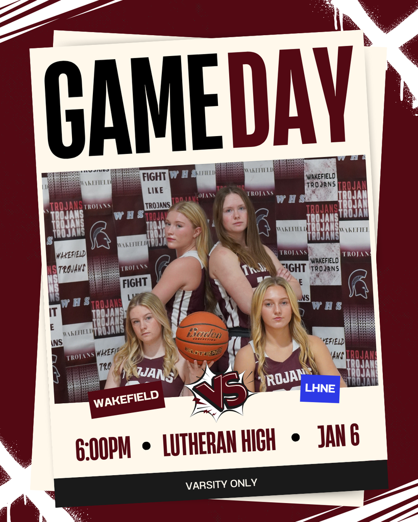 We're playing basketball... 📍 LHNE ⛔ No girls jv due to low numbers ⌚ BJV 4:30 4Q Back Gym, GV to Follow (6 pm) 🎟️ GNAC passes allowed 📺 https://bit.ly/3Lv7TOI