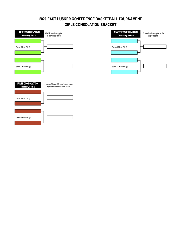 2026 EHC Basketball Girls Tournament - Consolation