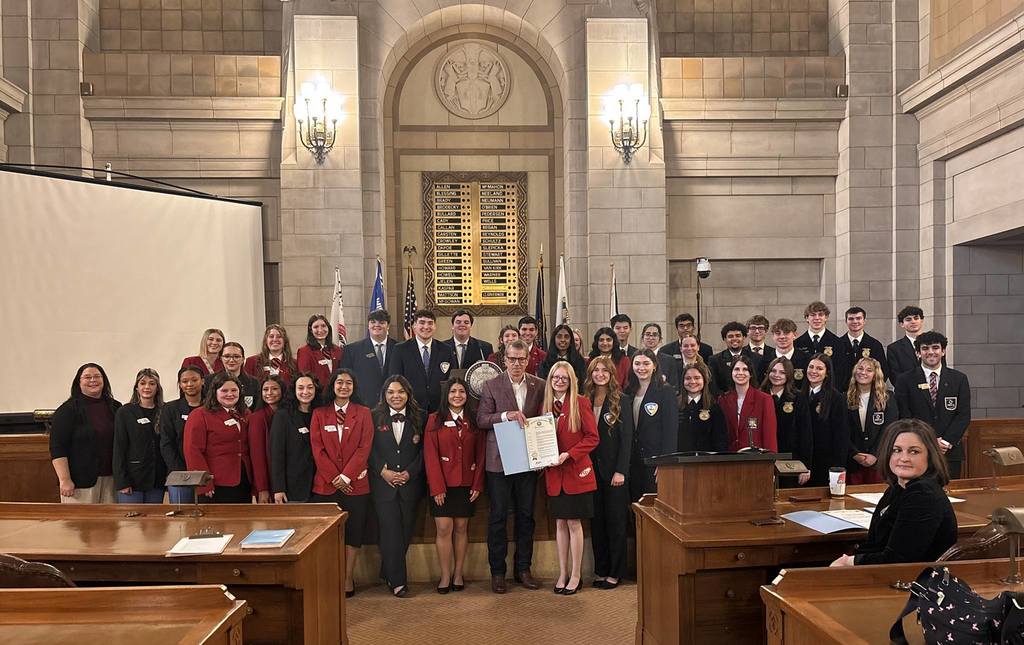 Mayte Flores - Nebraska FCCLA State Officer at the Capitol 