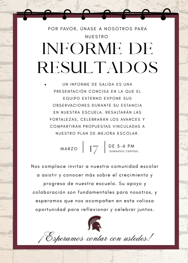 Spanish - Exit Report for Wakefield Schools