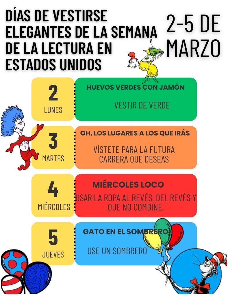 Spanish Flyer for Read Across America Week 