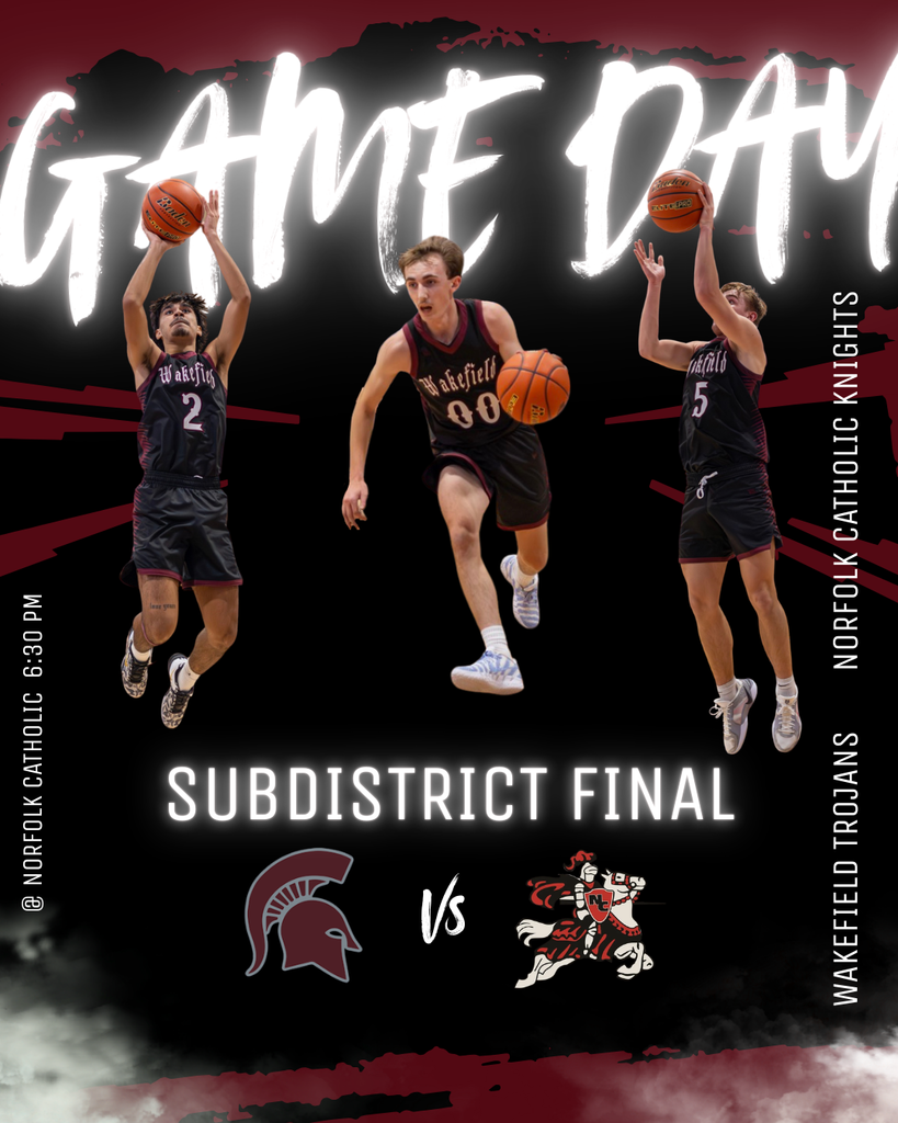 Boys Basketball Subdistrict Final Game Flyer 