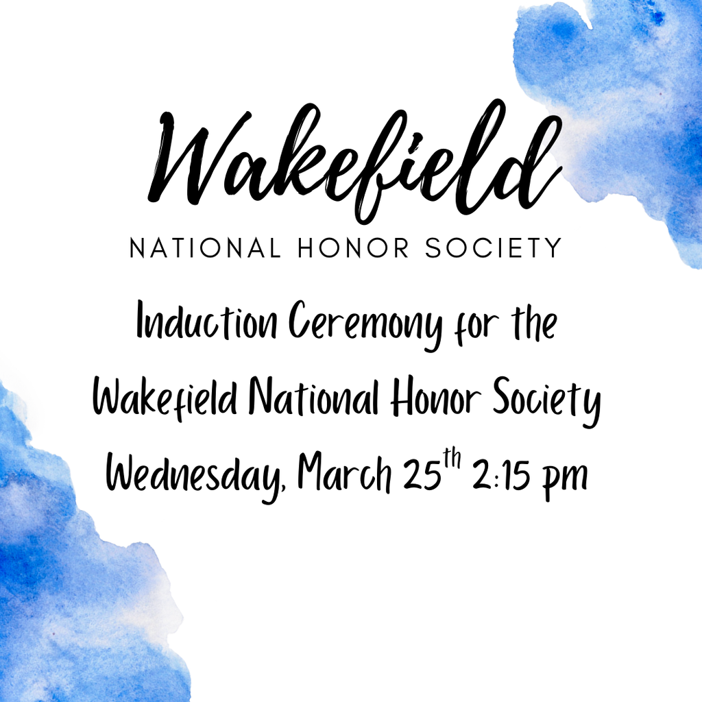 NHS Induction Social Media Post - Wednesday, March 25th at 2:15 pm.