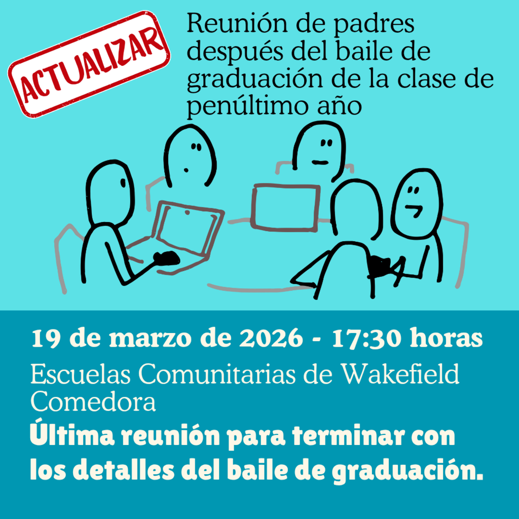 junior class post prom meeting - spanish