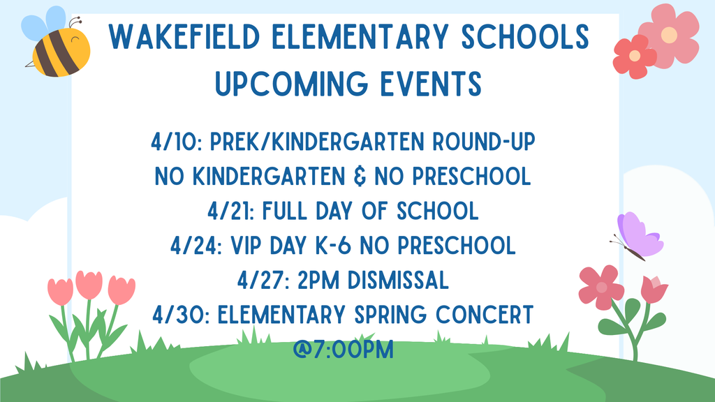 Elementary Upcoming Dates Flyer 