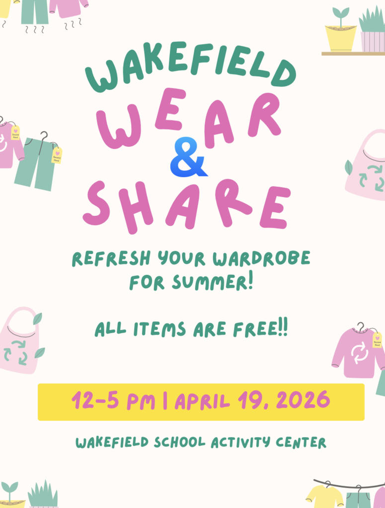 Wakefield Wear & Share - Sunday, April 19th - English