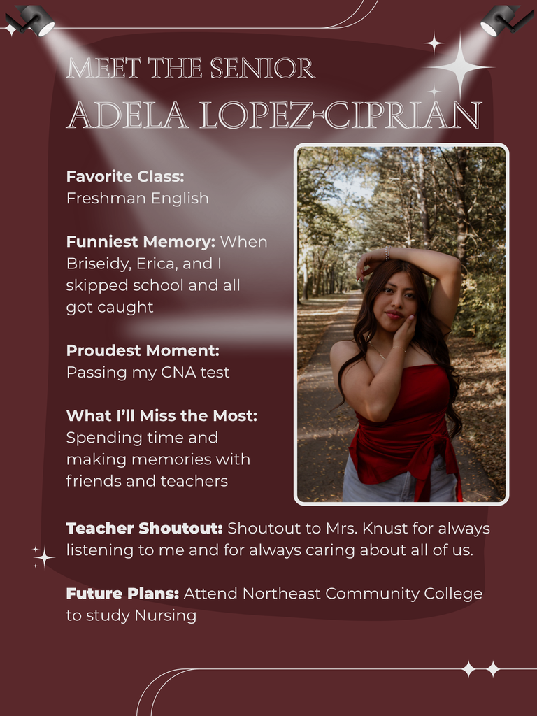 Senior Spotlight - Adela