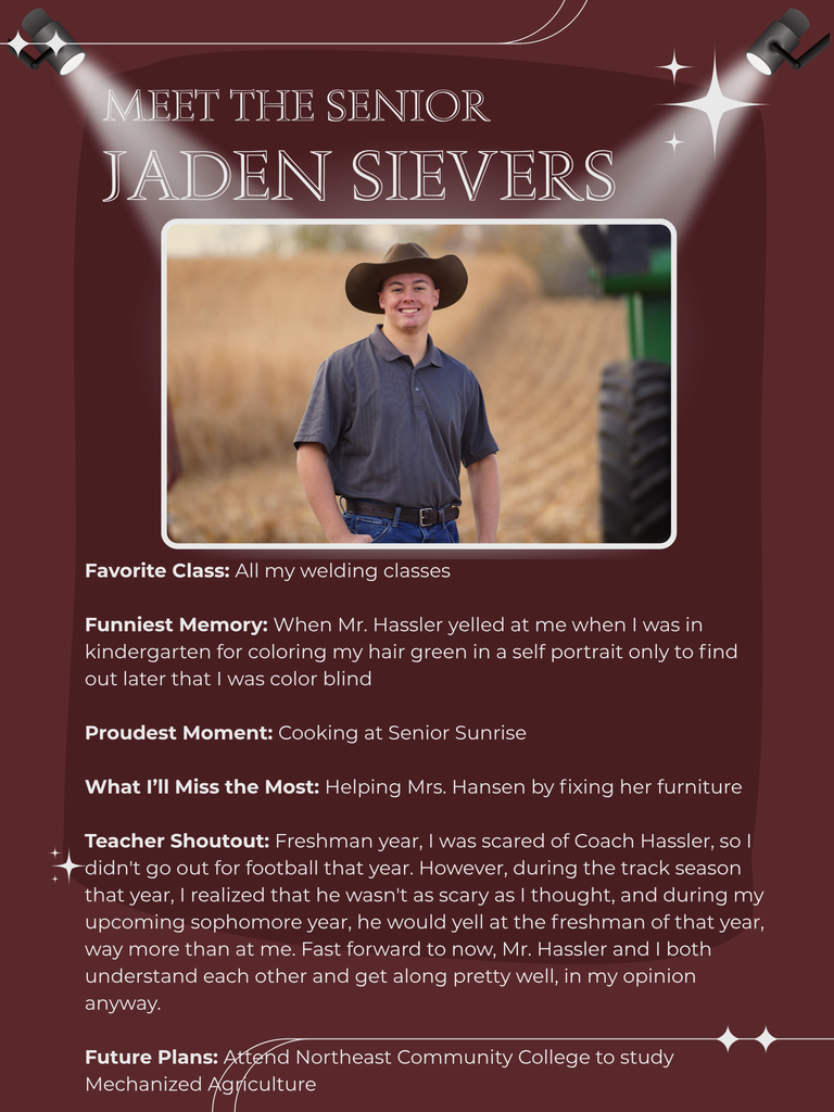 Senior Spotlight - Jaden