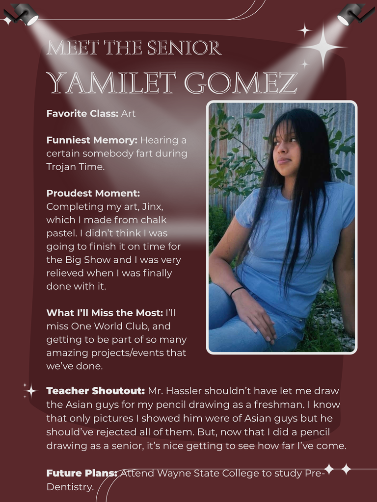 Senior Spotlight - Yamilet