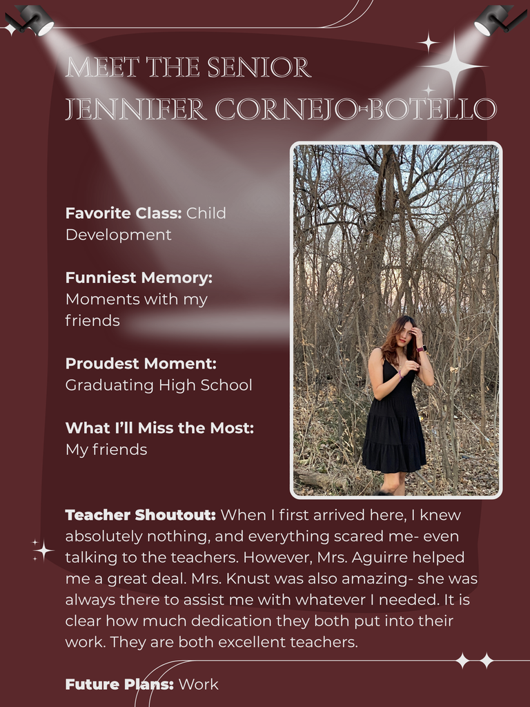 Senior Spotlight - Jennifer