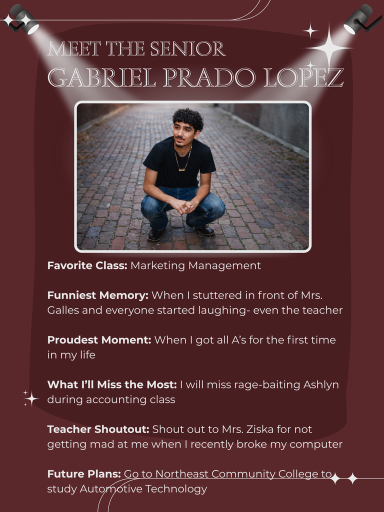 Senior Spotlight - Gabe