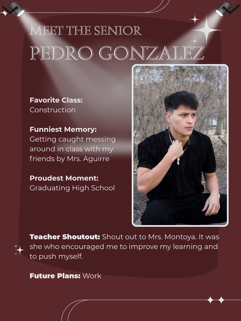 Senior Spotlight - Pedro