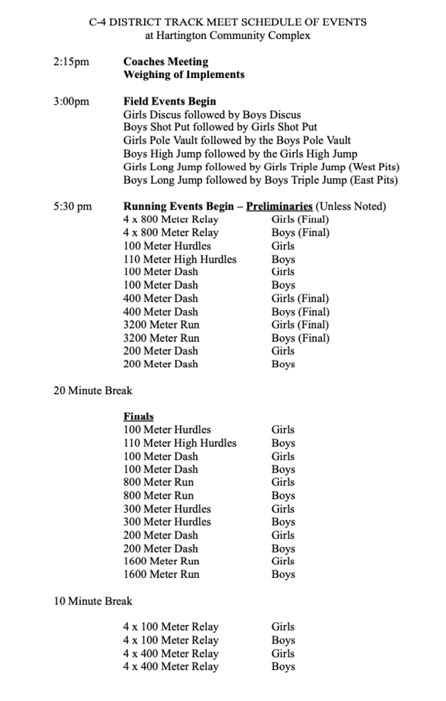 District Track Meet