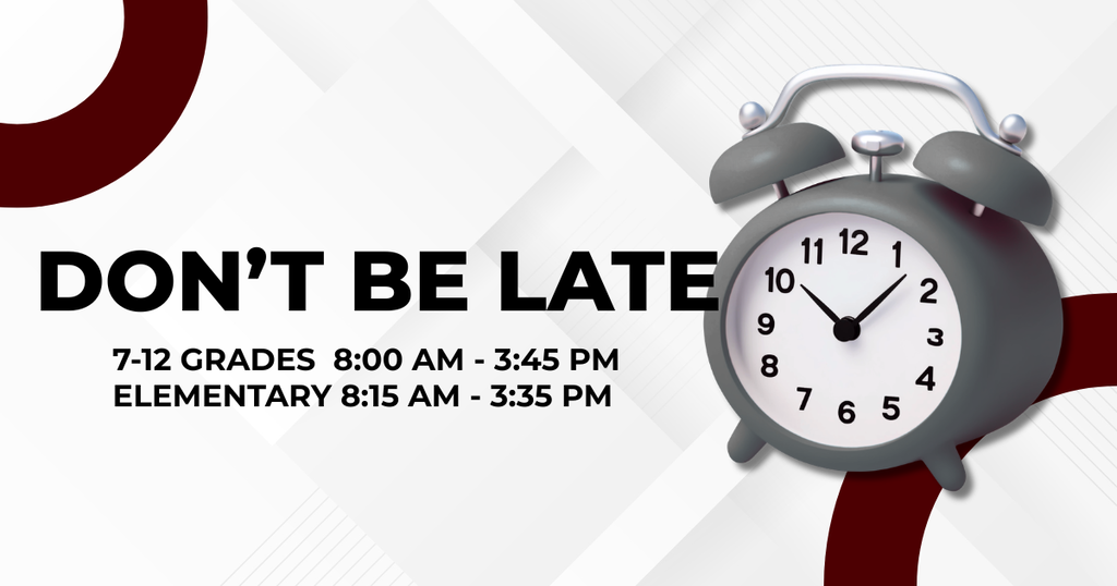 School times for Pre-12 grade