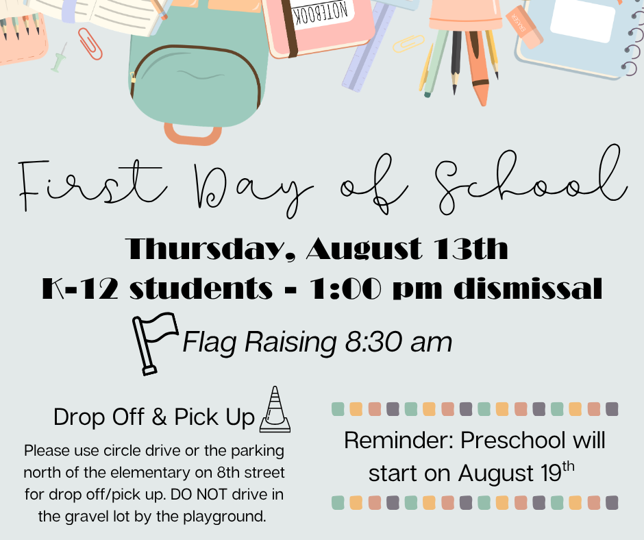 First Day of School Graphic
