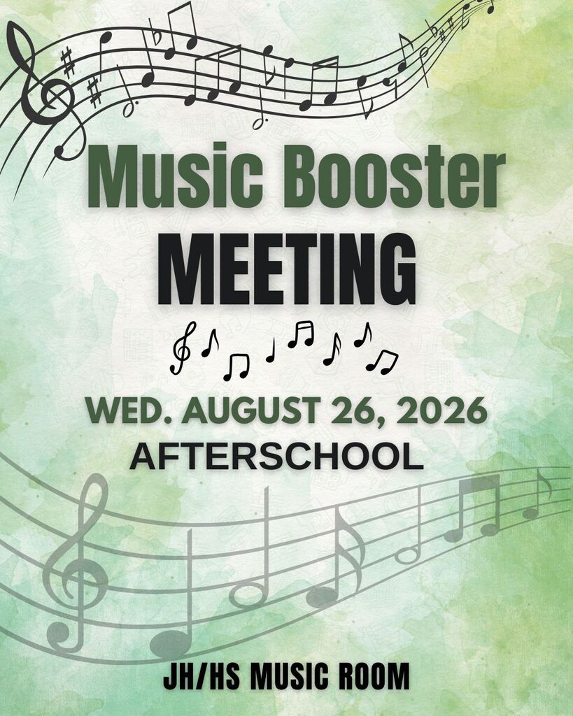 Music Boosters Meeting Wednesday, 8.26