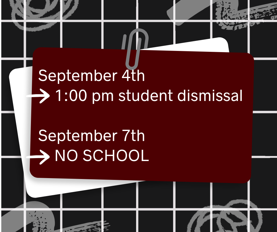 no school reminder flyer