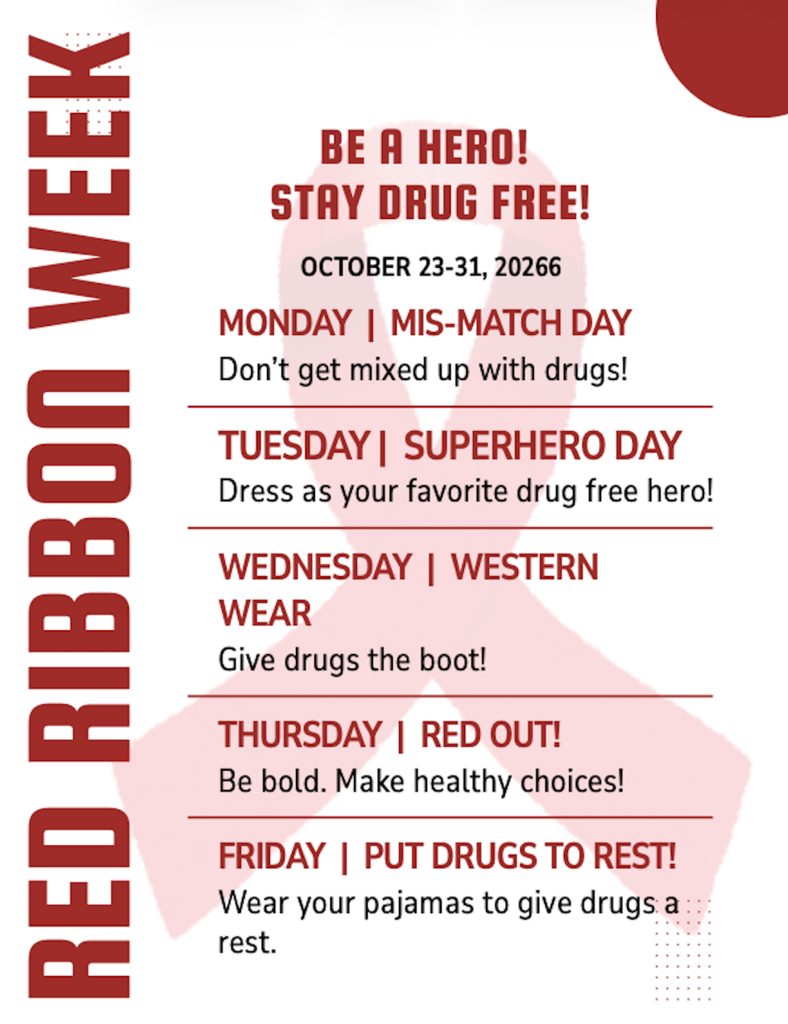 HS Red Ribbon Week Reminders 