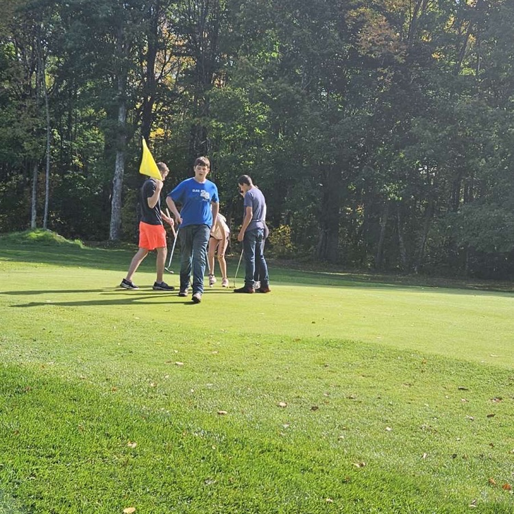 students on the green